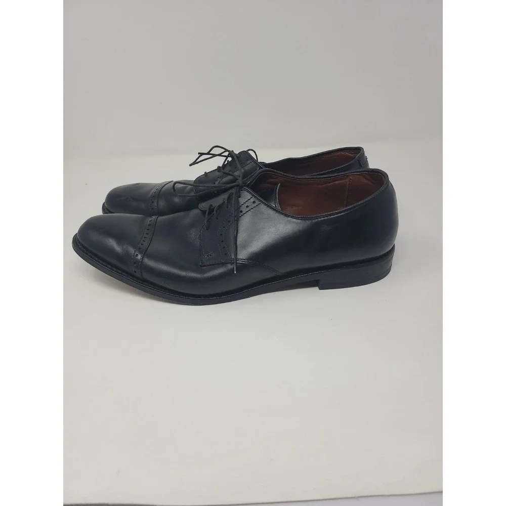 Allen Edmonds Clifton 3308 Black Leather Cap Toe Oxford Dress Shoes Mens 12